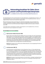Checkliste TI-Anbindung Praxis