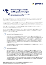 Checkliste Pflegeeinrichtungen
