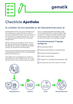 Checkliste Apotheke