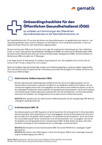 Checkliste Öffentlicher Gesundheitsdienst (ÖGD)