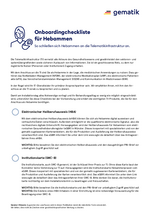 Checkliste Hebammen