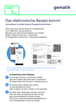 Informationen in Leichter Sprache: Das elektronische Rezept kommt