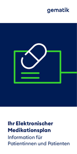 Flyer: Ihr elektronischer Medikationsplan