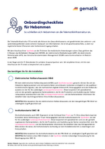 Checkliste Hebammen