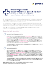Checkliste Öffentlicher Gesundheitsdienst (ÖGD)